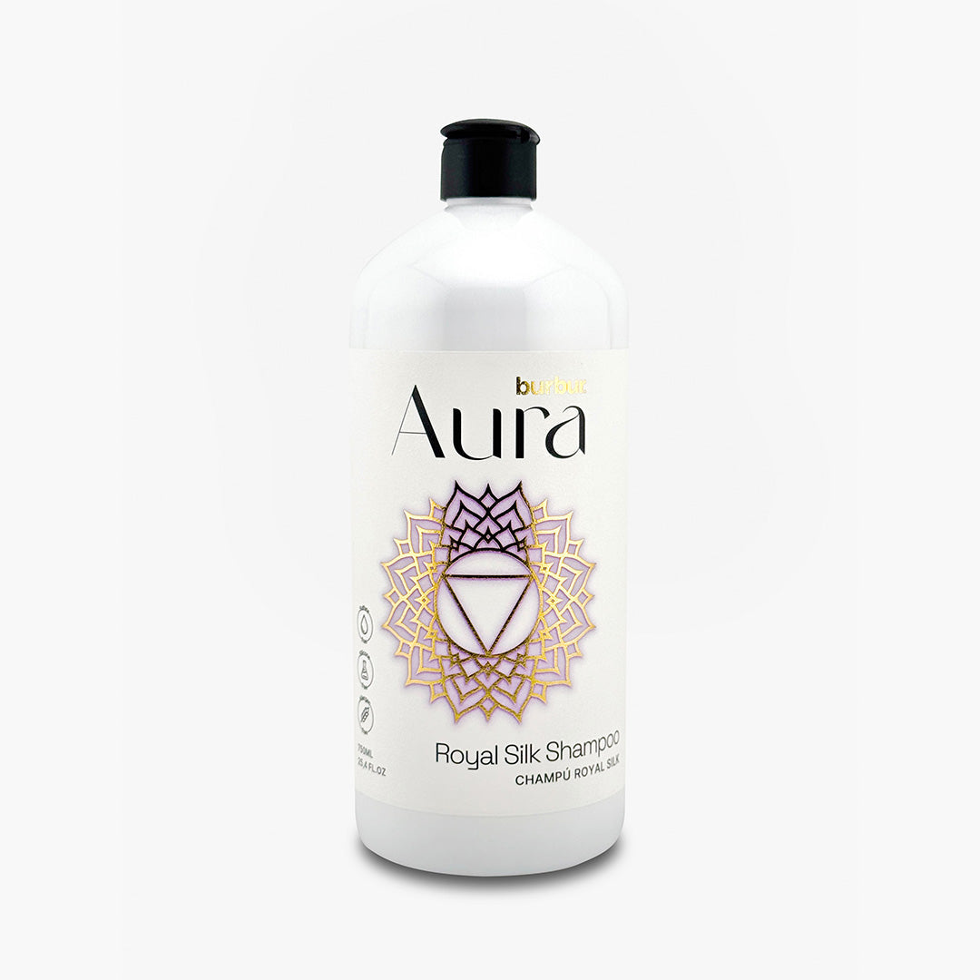 BURBUR Aura Royal Silk Shampoo for silkemyk, glansfull og næret pels 750 ml_Wepet