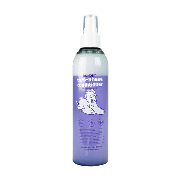 Burbur Friend Biphase Conditioner 250 ml
Leave-in balsam med grønn kaviar og bomullsekstrakt — gir glans og letter børstingen_WePet.no