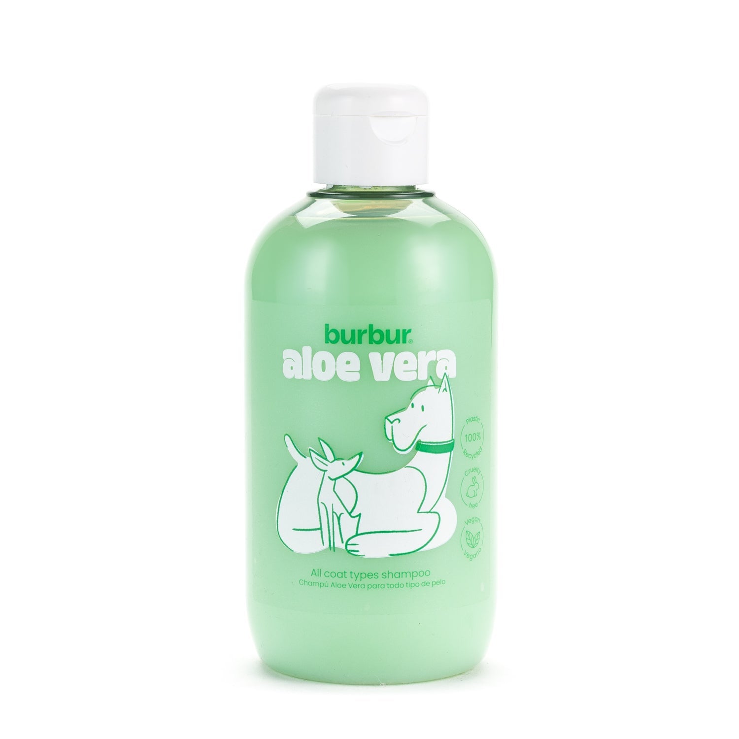 Burbur Friend Aloe Vera Shampoo 400 ml_Mild og fuktighetsgivende sjampo med økologisk aloe vera_WePet.no