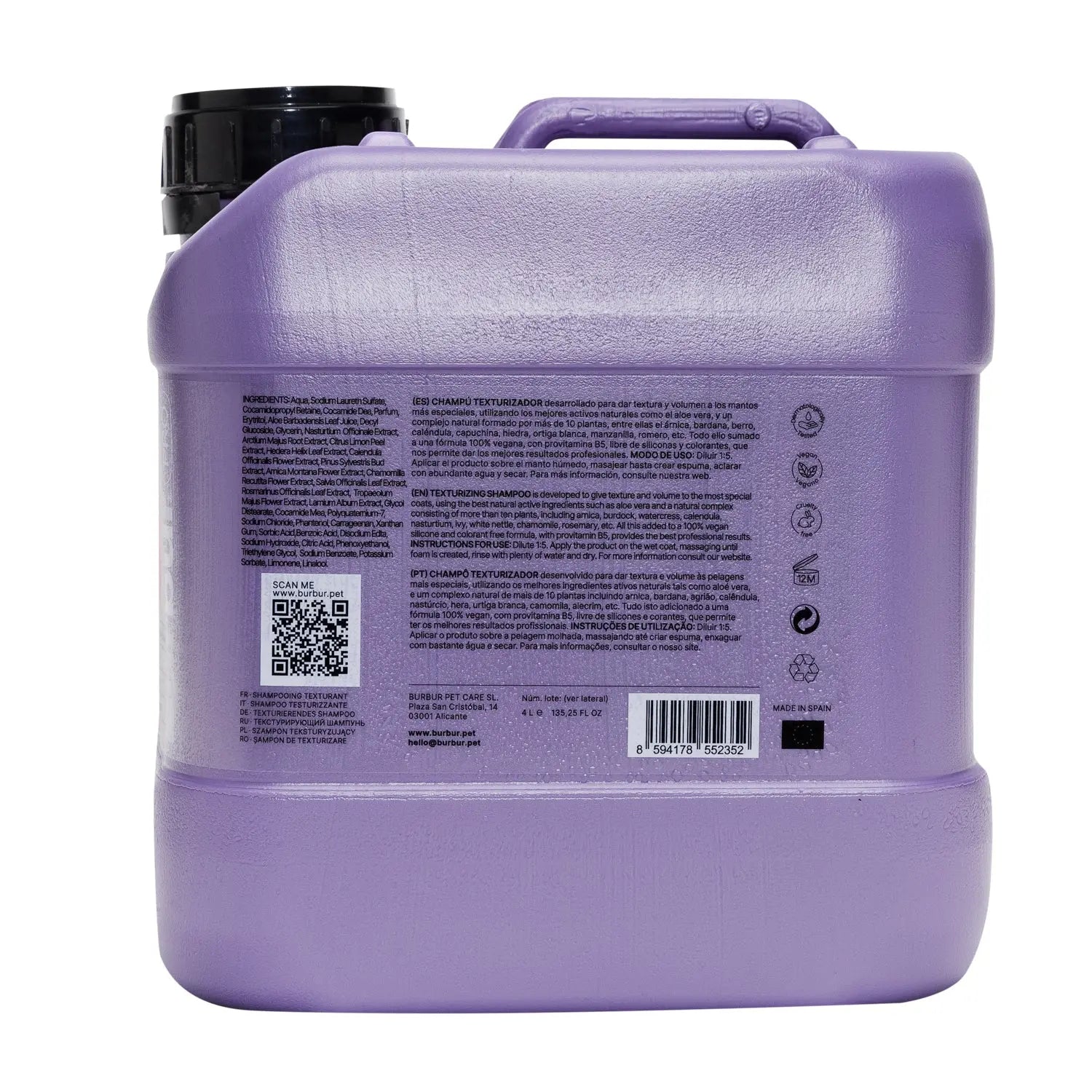 Burbur Pro Whitening Shampo WePet.no